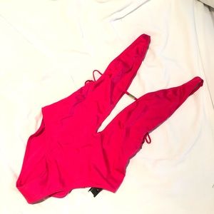 Hot pink one piece